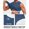 image:imageTACVASEN Mens Sleeveless Shirts Quick Dry Tank Tops for Men Sun Protection UPF 50 Athletic Gym Workout Muscle Shirts03 Blue Gray