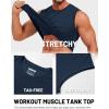 image:imageTACVASEN Mens Sleeveless Shirts Quick Dry Tank Tops for Men Sun Protection UPF 50 Athletic Gym Workout Muscle Shirts04 Navy