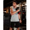 image:imageTACVASEN Mens Sleeveless Shirts Quick Dry Tank Tops for Men Sun Protection UPF 50 Athletic Gym Workout Muscle Shirts05 Light Gray