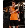 image:imageTACVASEN Mens Sleeveless Shirts Quick Dry Tank Tops for Men Sun Protection UPF 50 Athletic Gym Workout Muscle Shirts06 Orange