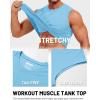image:imageTACVASEN Mens Sleeveless Shirts Quick Dry Tank Tops for Men Sun Protection UPF 50 Athletic Gym Workout Muscle Shirts09 Waterfall Blue