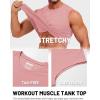image:imageTACVASEN Mens Sleeveless Shirts Quick Dry Tank Tops for Men Sun Protection UPF 50 Athletic Gym Workout Muscle Shirts10 Pink