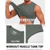 image:imageTACVASEN Mens Sleeveless Shirts Quick Dry Tank Tops for Men Sun Protection UPF 50 Athletic Gym Workout Muscle Shirts12 Dark Gray
