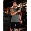 image:imageTACVASEN Mens Sleeveless Shirts Quick Dry Tank Tops for Men Sun Protection UPF 50 Athletic Gym Workout Muscle Shirts12 Dark Gray