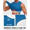 image:imageTACVASEN Mens Sleeveless Shirts Quick Dry Tank Tops for Men Sun Protection UPF 50 Athletic Gym Workout Muscle Shirts14 Blue Green