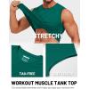 image:imageTACVASEN Mens Sleeveless Shirts Quick Dry Tank Tops for Men Sun Protection UPF 50 Athletic Gym Workout Muscle Shirts15 Emerald Green