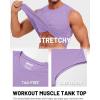 image:imageTACVASEN Mens Sleeveless Shirts Quick Dry Tank Tops for Men Sun Protection UPF 50 Athletic Gym Workout Muscle Shirts17 Light Purple