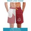 image:imageTACVASEN Mens Swim Trunks 9 Inch Quick Dry Water Resistant Mesh Lining Bathing Suit Swimming Board Shorts with PocketsCrimson