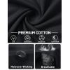 image:imageTACVASEN Mens TShirts Premium Cotton Short Sleeve Crew Neck T Shirts Casual Soft Loose Fit Tee Shirts01 Black