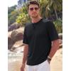 image:imageTACVASEN Mens TShirts Premium Cotton Short Sleeve Crew Neck T Shirts Casual Soft Loose Fit Tee Shirts01 Black