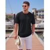 image:imageTACVASEN Mens TShirts Premium Cotton Short Sleeve Crew Neck T Shirts Casual Soft Loose Fit Tee Shirts01 Black