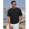 image:imageTACVASEN Mens TShirts Premium Cotton Short Sleeve Crew Neck T Shirts Casual Soft Loose Fit Tee Shirts01 Black