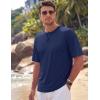 image:imageTACVASEN Mens TShirts Premium Cotton Short Sleeve Crew Neck T Shirts Casual Soft Loose Fit Tee Shirts03 Navy