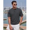 image:imageTACVASEN Mens TShirts Premium Cotton Short Sleeve Crew Neck T Shirts Casual Soft Loose Fit Tee Shirts04 Dark Grey