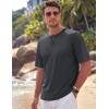image:imageTACVASEN Mens TShirts Premium Cotton Short Sleeve Crew Neck T Shirts Casual Soft Loose Fit Tee Shirts04 Dark Grey