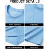 image:imageTACVASEN Mens TShirts Premium Cotton Short Sleeve Crew Neck T Shirts Casual Soft Loose Fit Tee Shirts06 Sky Blue