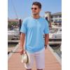 image:imageTACVASEN Mens TShirts Premium Cotton Short Sleeve Crew Neck T Shirts Casual Soft Loose Fit Tee Shirts06 Sky Blue