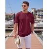 image:imageTACVASEN Mens TShirts Premium Cotton Short Sleeve Crew Neck T Shirts Casual Soft Loose Fit Tee Shirts07 Wine Red