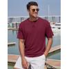 image:imageTACVASEN Mens TShirts Premium Cotton Short Sleeve Crew Neck T Shirts Casual Soft Loose Fit Tee Shirts07 Wine Red