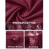 image:imageTACVASEN Mens TShirts Premium Cotton Short Sleeve Crew Neck T Shirts Casual Soft Loose Fit Tee Shirts07 Wine Red