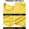 image:imageTACVASEN Mens TShirts Premium Cotton Short Sleeve Crew Neck T Shirts Casual Soft Loose Fit Tee Shirts08 Yellow