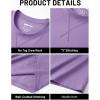 image:imageTACVASEN Mens TShirts Premium Cotton Short Sleeve Crew Neck T Shirts Casual Soft Loose Fit Tee Shirts09 Light Purple