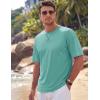 image:imageTACVASEN Mens TShirts Premium Cotton Short Sleeve Crew Neck T Shirts Casual Soft Loose Fit Tee Shirts10 Greyish Green