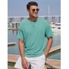 image:imageTACVASEN Mens TShirts Premium Cotton Short Sleeve Crew Neck T Shirts Casual Soft Loose Fit Tee Shirts10 Greyish Green