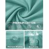 image:imageTACVASEN Mens TShirts Premium Cotton Short Sleeve Crew Neck T Shirts Casual Soft Loose Fit Tee Shirts10 Greyish Green