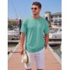 image:imageTACVASEN Mens TShirts Premium Cotton Short Sleeve Crew Neck T Shirts Casual Soft Loose Fit Tee Shirts10 Greyish Green