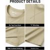 image:imageTACVASEN Mens TShirts Premium Cotton Short Sleeve Crew Neck T Shirts Casual Soft Loose Fit Tee Shirts11 Khaki