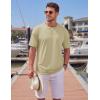 image:imageTACVASEN Mens TShirts Premium Cotton Short Sleeve Crew Neck T Shirts Casual Soft Loose Fit Tee Shirts11 Khaki
