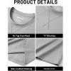 image:imageTACVASEN Mens TShirts Premium Cotton Short Sleeve Crew Neck T Shirts Casual Soft Loose Fit Tee Shirts12 Light Grey