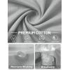 image:imageTACVASEN Mens TShirts Premium Cotton Short Sleeve Crew Neck T Shirts Casual Soft Loose Fit Tee Shirts12 Light Grey