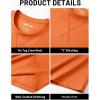 image:imageTACVASEN Mens TShirts Premium Cotton Short Sleeve Crew Neck T Shirts Casual Soft Loose Fit Tee Shirts13 Orange
