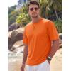 image:imageTACVASEN Mens TShirts Premium Cotton Short Sleeve Crew Neck T Shirts Casual Soft Loose Fit Tee Shirts13 Orange