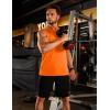 image:imageTACVASEN Mens Tank Tops Dry Fit UPF 50 Sleeveless Shirts Workout Muscle Shirts Gym Tank Running Athletic Bodybuilding05 Orange