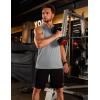 image:imageTACVASEN Mens Tank Tops Dry Fit UPF 50 Sleeveless Shirts Workout Muscle Shirts Gym Tank Running Athletic Bodybuilding07 Light Grey