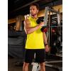 image:imageTACVASEN Mens Tank Tops Dry Fit UPF 50 Sleeveless Shirts Workout Muscle Shirts Gym Tank Running Athletic Bodybuilding09 Yellow