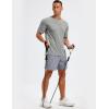 image:imageTACVASEN Mens Workout Athletic Short Sleeve Shirts Dry Fit Running Rash Guard UPF 50 Breathable Gym TShirts04light Grey