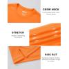 image:imageTACVASEN Mens Workout Athletic Short Sleeve Shirts Dry Fit Running Rash Guard UPF 50 Breathable Gym TShirts05florange
