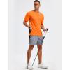 image:imageTACVASEN Mens Workout Athletic Short Sleeve Shirts Dry Fit Running Rash Guard UPF 50 Breathable Gym TShirts05florange