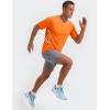 image:imageTACVASEN Mens Workout Athletic Short Sleeve Shirts Dry Fit Running Rash Guard UPF 50 Breathable Gym TShirts05florange