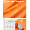 image:imageTACVASEN Mens Workout Athletic Short Sleeve Shirts Dry Fit Running Rash Guard UPF 50 Breathable Gym TShirts05florange