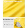 image:imageTACVASEN Mens Workout Athletic Short Sleeve Shirts Dry Fit Running Rash Guard UPF 50 Breathable Gym TShirts07yellow