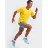 image:imageTACVASEN Mens Workout Athletic Short Sleeve Shirts Dry Fit Running Rash Guard UPF 50 Breathable Gym TShirts07yellow
