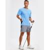 image:imageTACVASEN Mens Workout Athletic Short Sleeve Shirts Dry Fit Running Rash Guard UPF 50 Breathable Gym TShirts08sky Blue