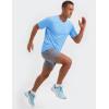 image:imageTACVASEN Mens Workout Athletic Short Sleeve Shirts Dry Fit Running Rash Guard UPF 50 Breathable Gym TShirts08sky Blue