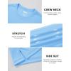 image:imageTACVASEN Mens Workout Athletic Short Sleeve Shirts Dry Fit Running Rash Guard UPF 50 Breathable Gym TShirts08sky Blue