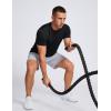 image:imageTACVASEN Mens Workout Quick Dry Fit TShirts Athletic Running Short Sleeve Shirts Gym Rash Guard Sun Protection Tee01 Black